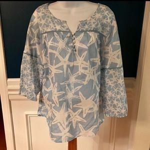 Crown & Ivy Starfish Shirt Size XL